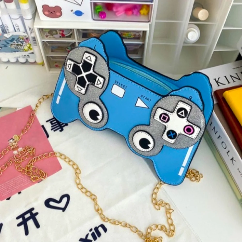 Game Control Leather CrossBody Purse/Bag. A Purse A Man Would Wear BLUE 😂🥰❤️💯👜